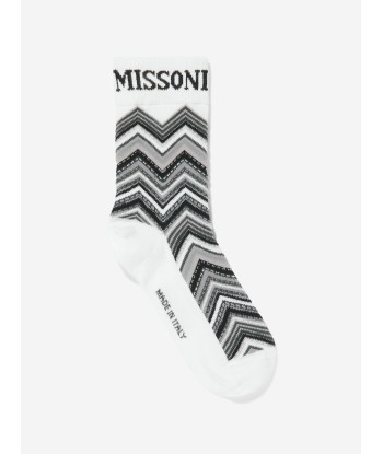 Missoni Kids Zigzag Socks in Black pas chere