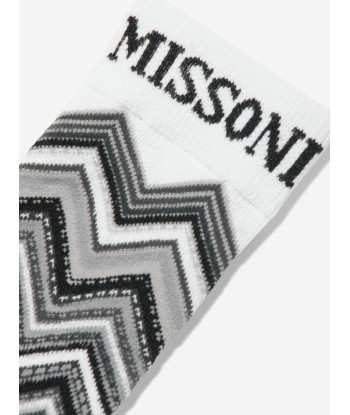 Missoni Kids Zigzag Socks in Black pas chere