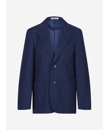 Zeco Boys School Eco-Blazer in Blue Véritable concentré