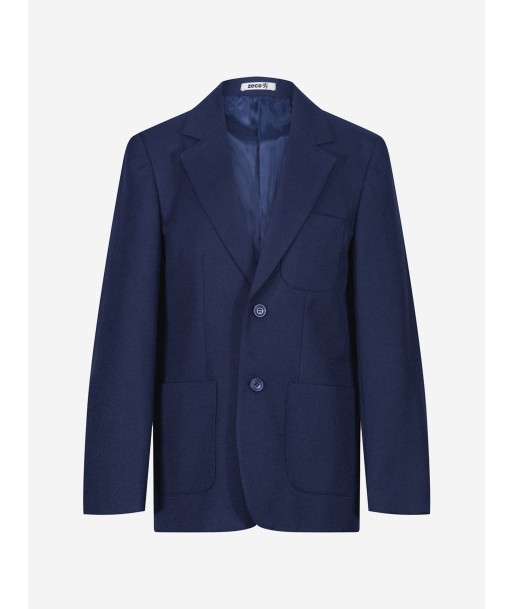 Zeco Boys School Eco-Blazer in Blue Véritable concentré