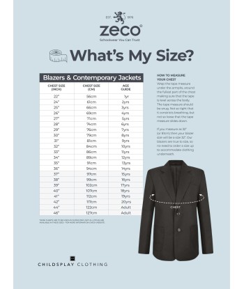 Zeco Boys School Eco-Blazer in Black la livraison gratuite