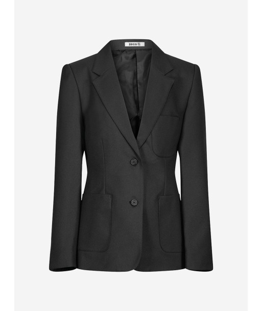 Zeco Girls School Fitted Eco Blazer in Black 50% de réduction en Octobre 2024