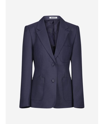 Zeco Girls School Fitted Eco Blazer in Navy livraison et retour toujours gratuits