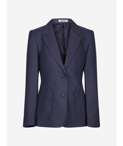 Zeco Girls School Fitted Eco Blazer in Navy livraison et retour toujours gratuits