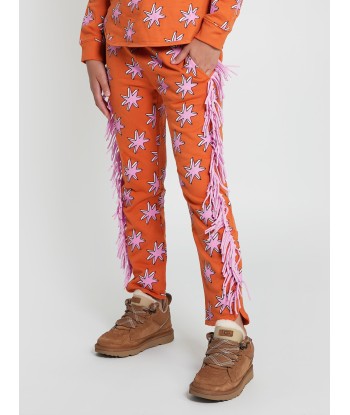 Stella McCartney Girls Fringed Joggers in Orange d'Europe débarque