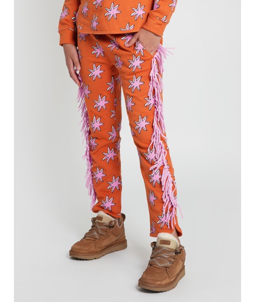 Stella McCartney Girls Fringed Joggers in Orange d'Europe débarque