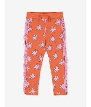 Stella McCartney Girls Fringed Joggers in Orange d'Europe débarque