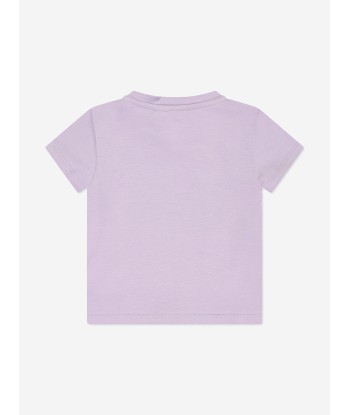 Versace Baby Girls Medusa Logo T-Shirt in Purple meilleur choix