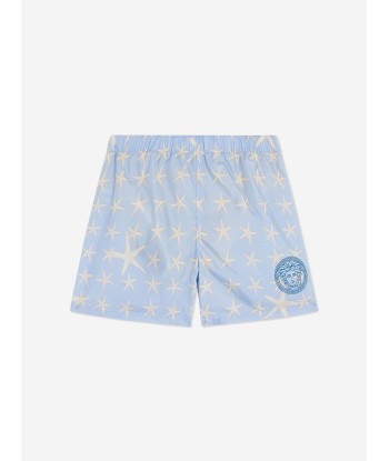 Versace Boys Starfish Swim Shorts in Blue 2023