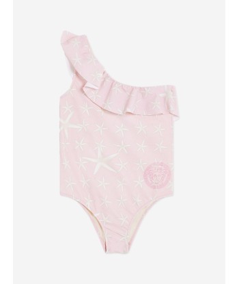 Versace Girls Starfish Logo Swimsuit in Pink le des métaux précieux