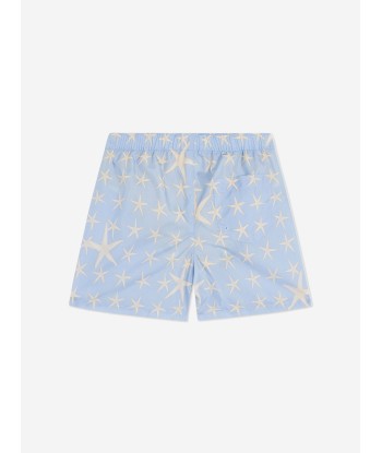 Versace Boys Starfish Swim Shorts in Blue 2023