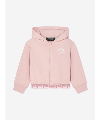 Versace Baby Girls Logo Hoodie in Pink des créatures d'habitude