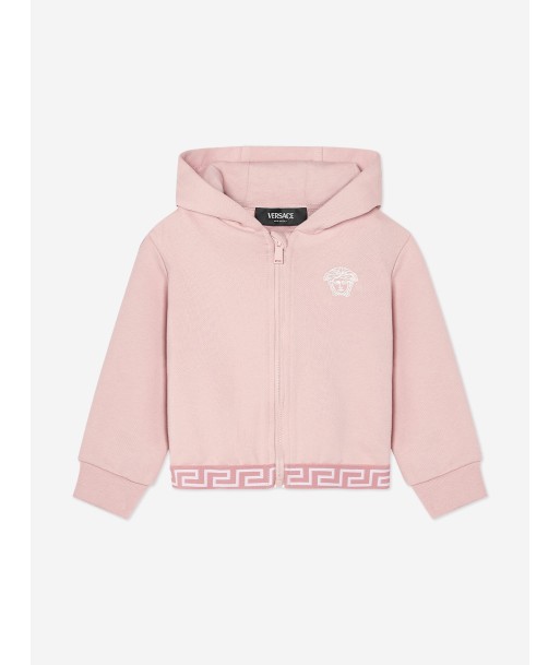 Versace Baby Girls Logo Hoodie in Pink des créatures d'habitude