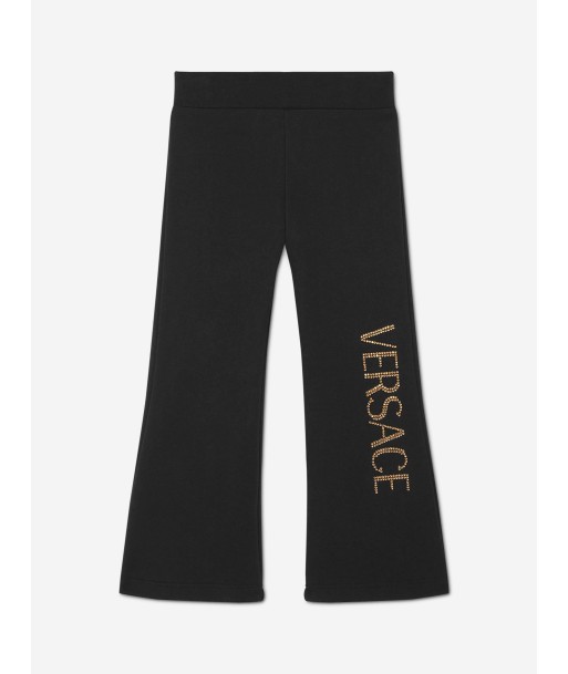 Versace Girls Flared Logo Joggers in Black sélection de produits