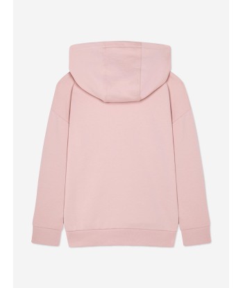 Versace Girls Diamante Medusa Logo Hoodie in Pink de l' environnement