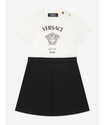 Versace Girls Medusa T-Shirt Dress in White Venez découvrir notre 