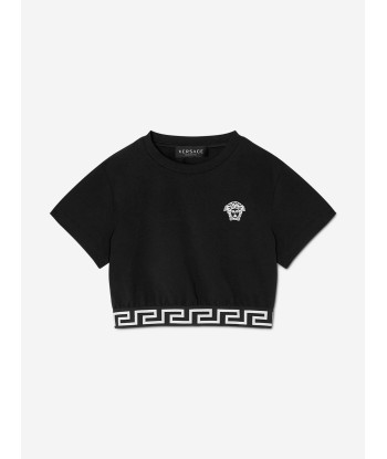 Versace Girls Medusa Logo T-Shirt in Black en ligne des produits 