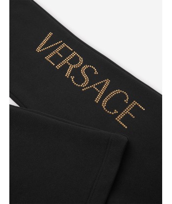 Versace Girls Flared Logo Joggers in Black sélection de produits