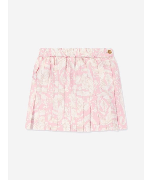 Versace Baby Girls Barocco Pleated Skirt in Pink s'inspire de l'anatomie humaine