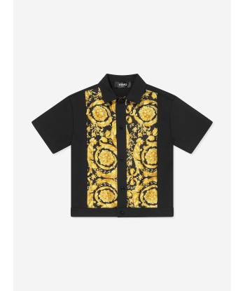 Versace Boys Barocco Shirt in Black prix pour 