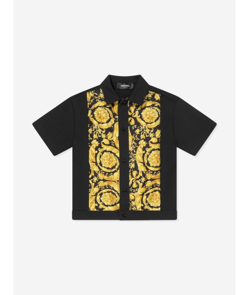 Versace Boys Barocco Shirt in Black prix pour 