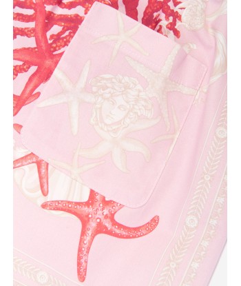 Versace Girls Barocco De La Mer Shorts in Pink destockage