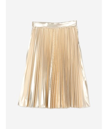 Versace Girls Pleated Skirt in Gold les ligaments