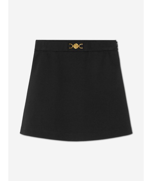 Versace Girls Punto Milano Skirt in Black livraison gratuite