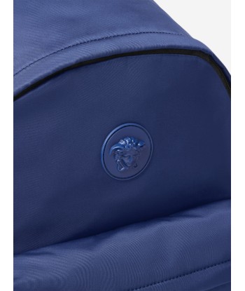 Versace Kids Logo Backpack in Blue (33cm) de France