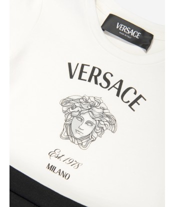 Versace Baby Girls Medusa Milano Dress in White Voir les baskets