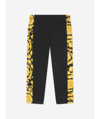 Versace Baby Girls Barocco Leggings in Black paiement sécurisé