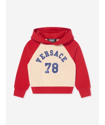 Versace Baby Boys 78 Logo Hoodie in Red pour bénéficier 