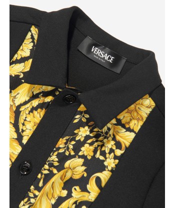 Versace Baby Boys Barocco Shirt in Black des créatures d'habitude