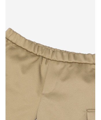 Versace Baby Boys Logo Cargo Shorts in Beige votre