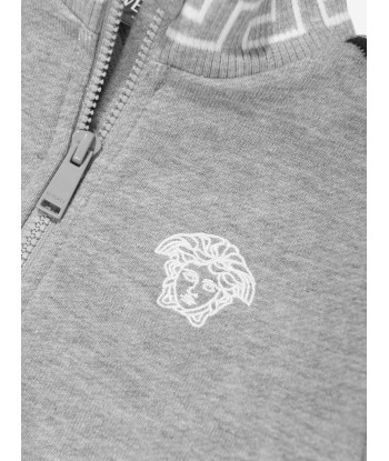 Versace Baby Boys Medusa Zip Up Top in Grey ou a consommer sur place