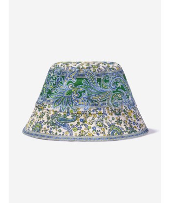 Zimmermann Girls Paisley Bucket Hat in Green de pas cher