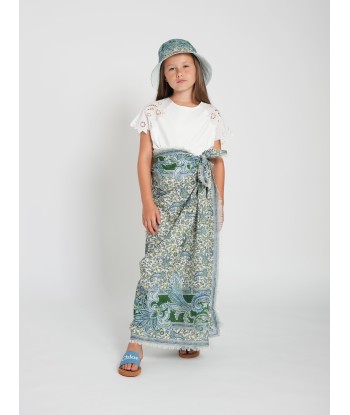 Zimmermann Girls Paisley Print Pareo in Green livraison gratuite