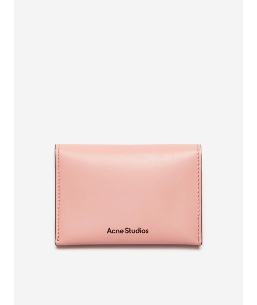 Acne Studios Kids Folded Leather Wallet in Pink (13.5cm) Paris Déstockage Promo