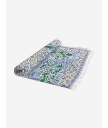 Zimmermann Girls Paisley Print Pareo in Green livraison gratuite