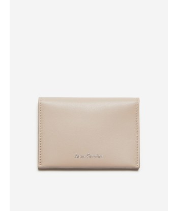 Acne Studios Kids Folded Leather Wallet in Beige (13.5cm) 50% de réduction en Octobre 2024