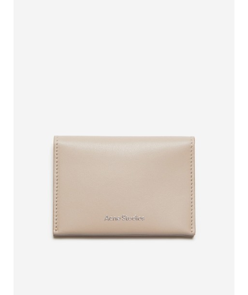 Acne Studios Kids Folded Leather Wallet in Beige (13.5cm) 50% de réduction en Octobre 2024