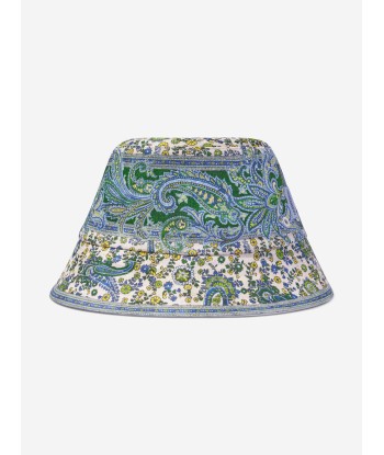 Zimmermann Girls Paisley Bucket Hat in Green de pas cher