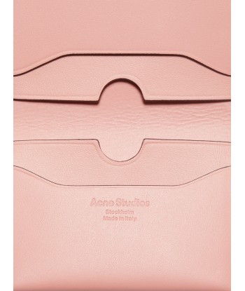 Acne Studios Kids Folded Leather Wallet in Pink (13.5cm) Paris Déstockage Promo