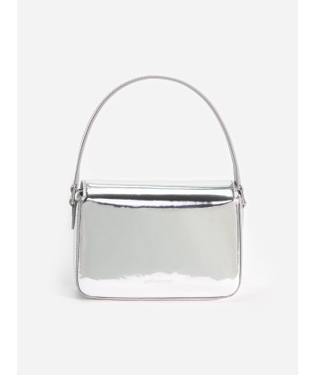 Self Portrait Girls Leather Micro Bag in Silver (14cm) online