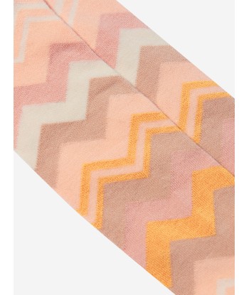 Missoni Girls Zigzag Socks in Pink soldes