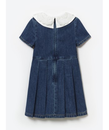 Self Portrait Girls Denim Mini Dress in Blue chez Cornerstreet bien 