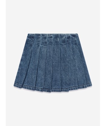 Self Portrait Girls Denim Mini Skirt in Blue de France