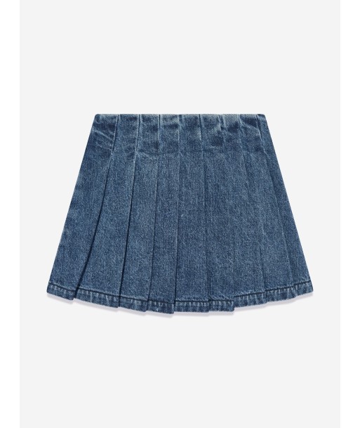 Self Portrait Girls Denim Mini Skirt in Blue de France