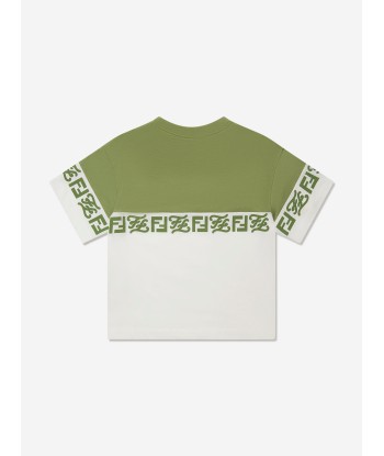 Fendi Boys Jersey Logo T-Shirt Livraison rapide