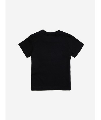 Diesel Baby Logo Print T-Shirt in Black rembourrage situé sous